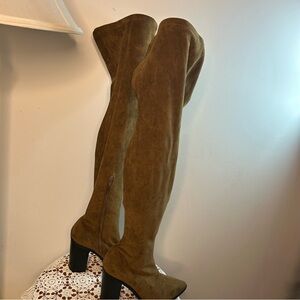 So Me Olive Over-the-Knee Boots